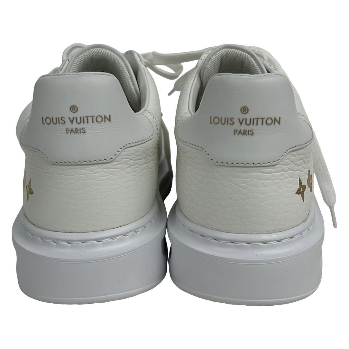 LOUIS VUITTON Sneakers 5 1 2 Women - White and gold Beverly Hills line Insole