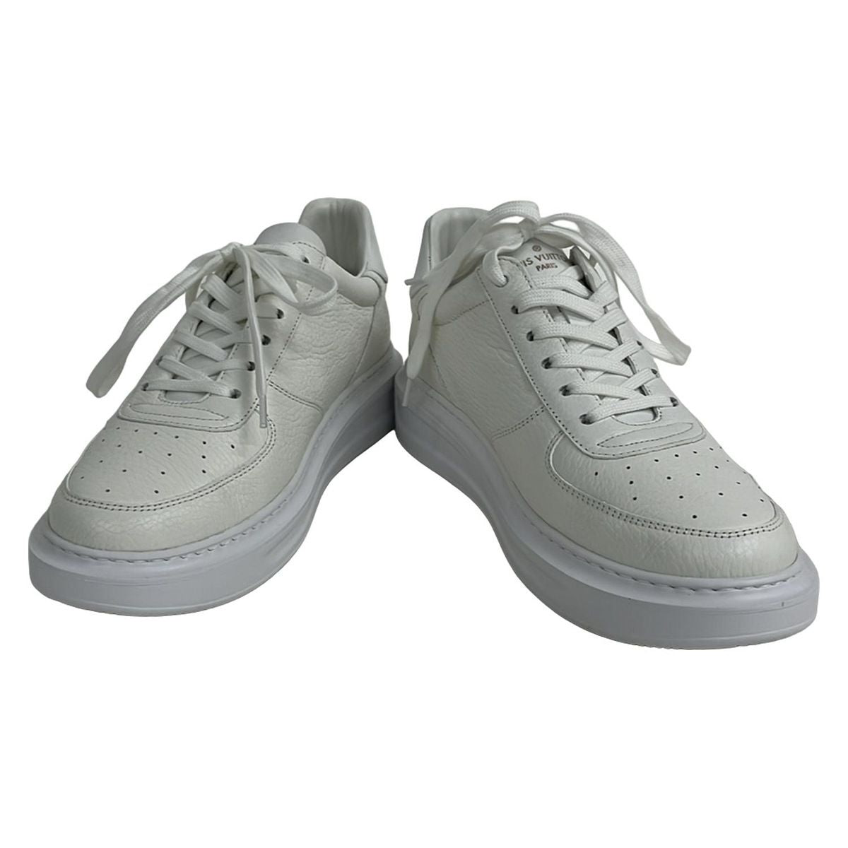 LOUIS VUITTON Sneakers 5 1 2 Women - White and gold Beverly Hills line Insole