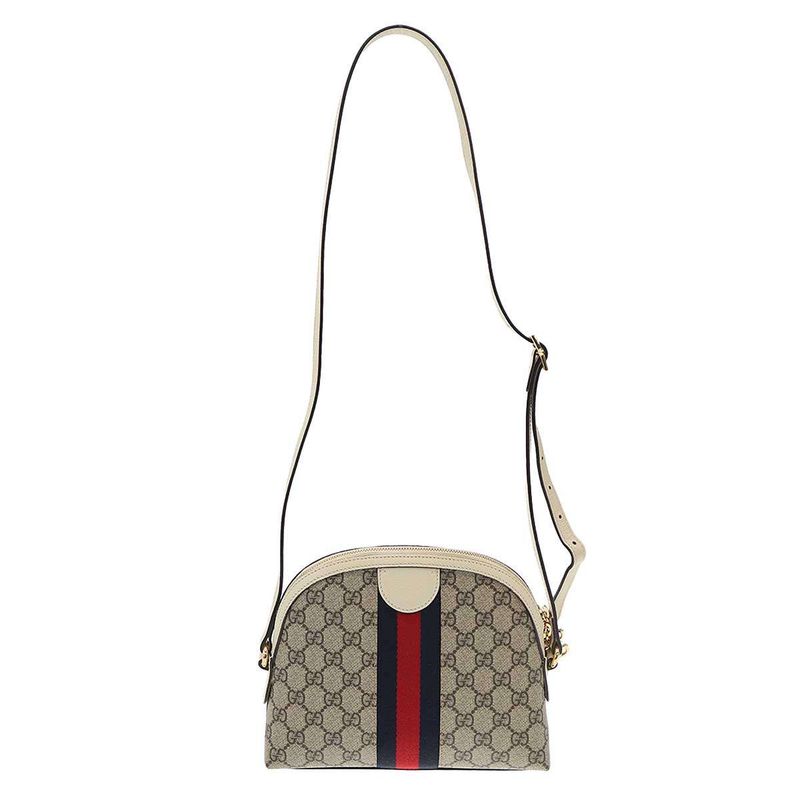 Gucci Ophidia GG Supreme Small Shoulder Bag Beige