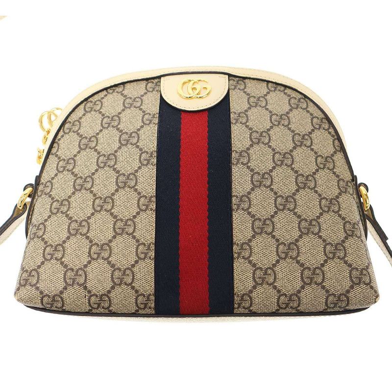 Gucci Ophidia GG Supreme Small Shoulder Bag Beige