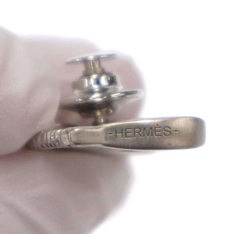 Hermes Talisman Pegasus Pin Badge Silver