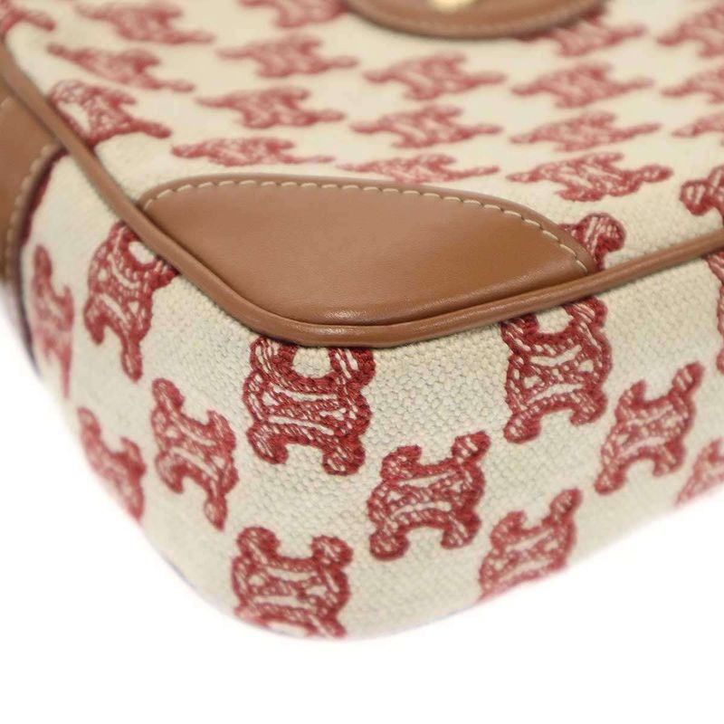 Celine Camera Bag in Textile with Triomphe Embroidery Triomphe Embroidery