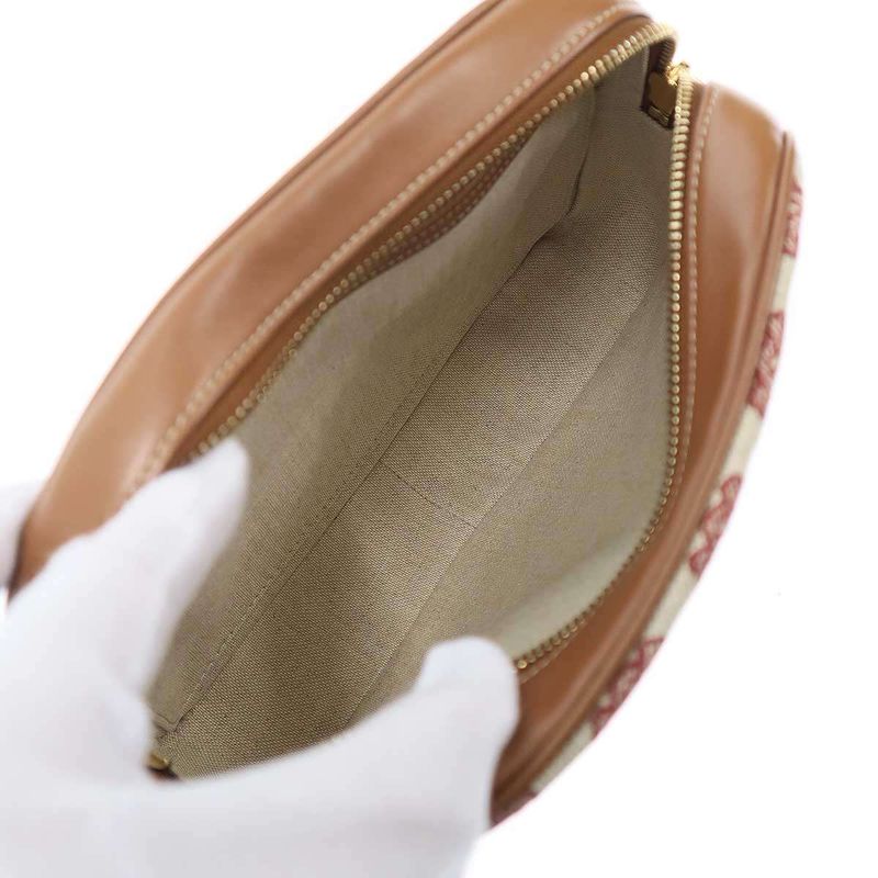 Celine Camera Bag in Textile with Triomphe Embroidery Triomphe Embroidery