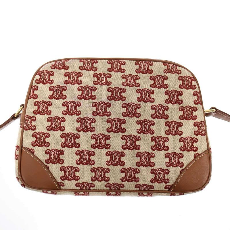 Celine Camera Bag in Textile with Triomphe Embroidery