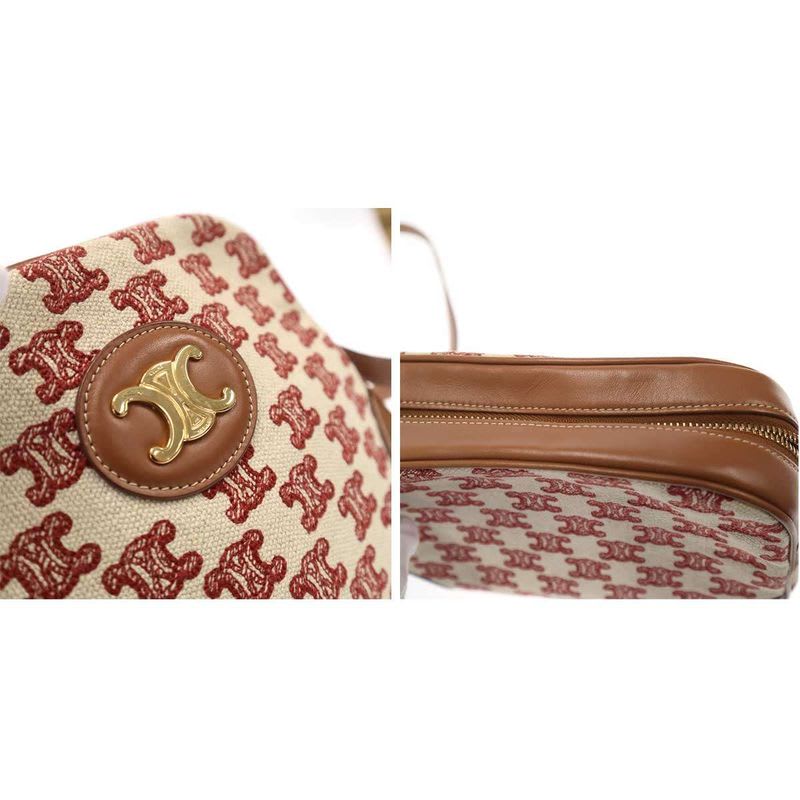 Celine Camera Bag in Textile with Triomphe Embroidery