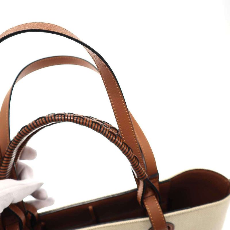 Loewe Anagram Shoulder Tote Bag Beige