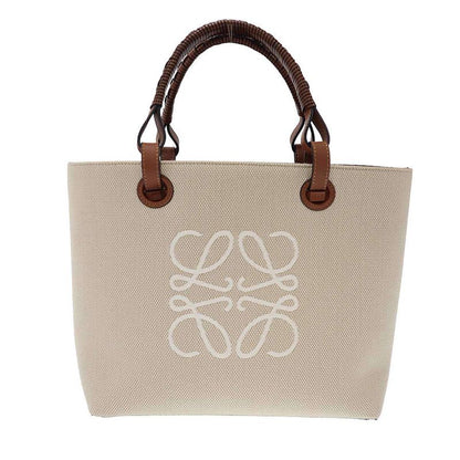 Loewe Anagram Shoulder Tote Bag Beige