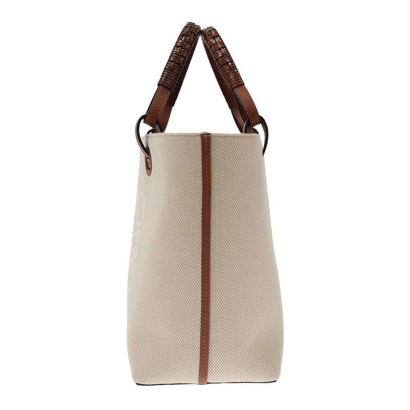 Loewe Anagram Shoulder Tote Bag Beige