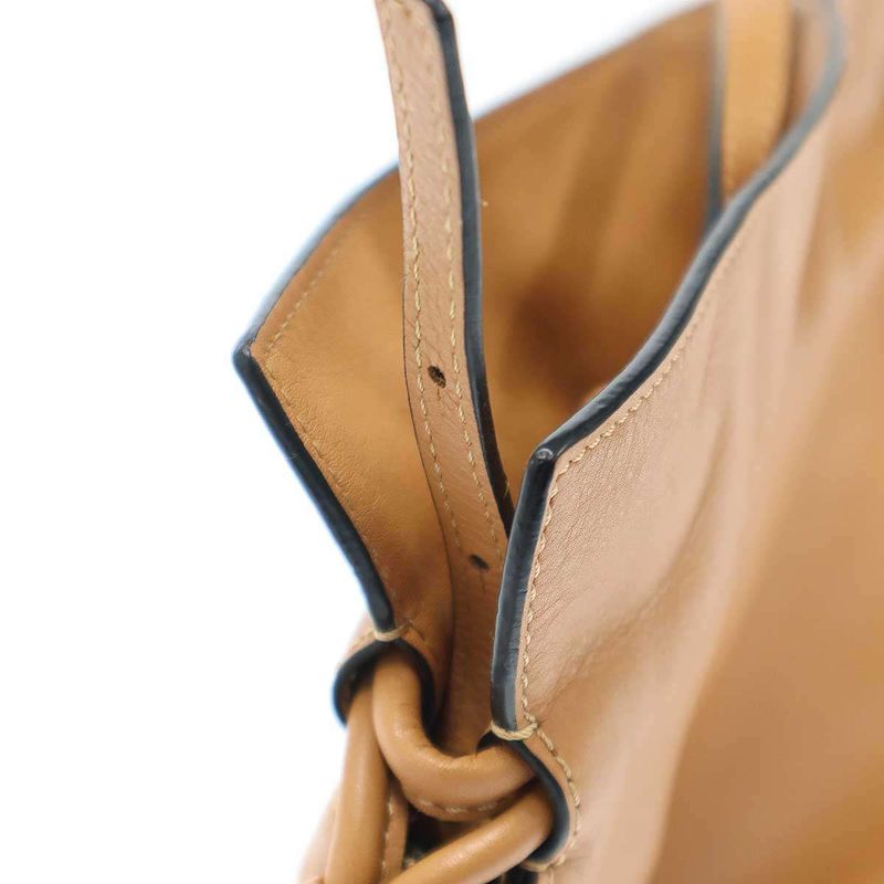 Loewe Flamenco Clutch Leather Shoulder Bag Brown