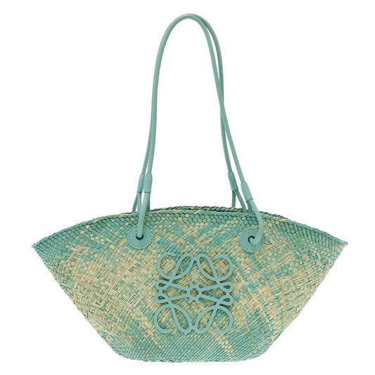 Loewe Anagram Basket Bag Small Blue