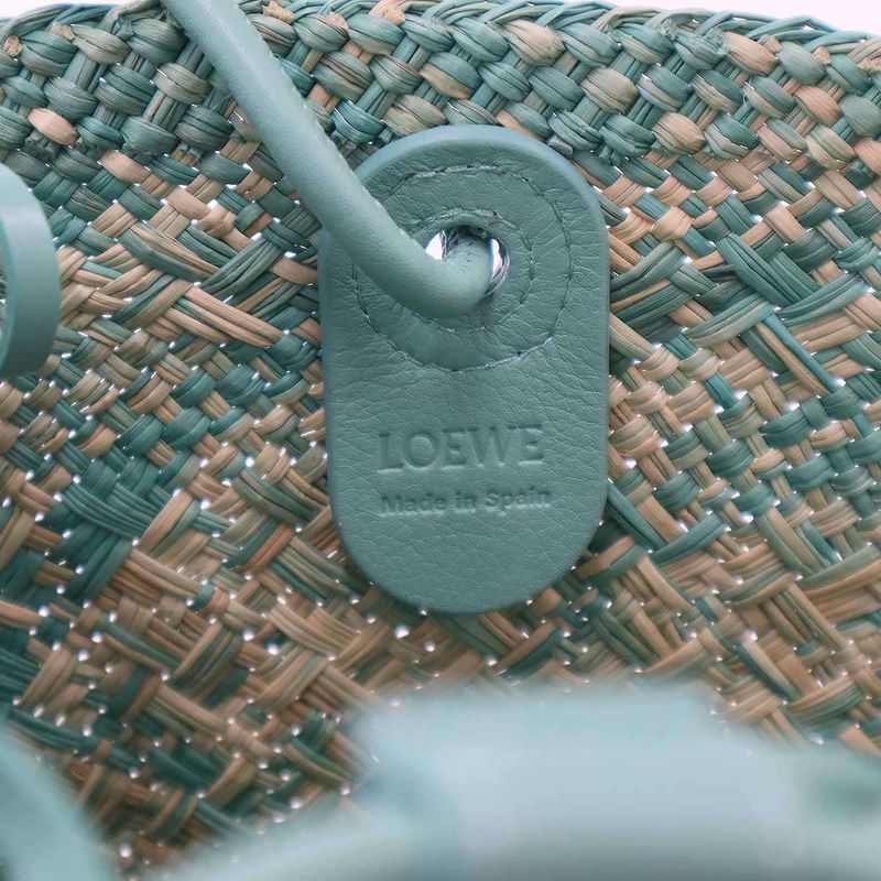 Loewe Anagram Basket Bag Small Blue