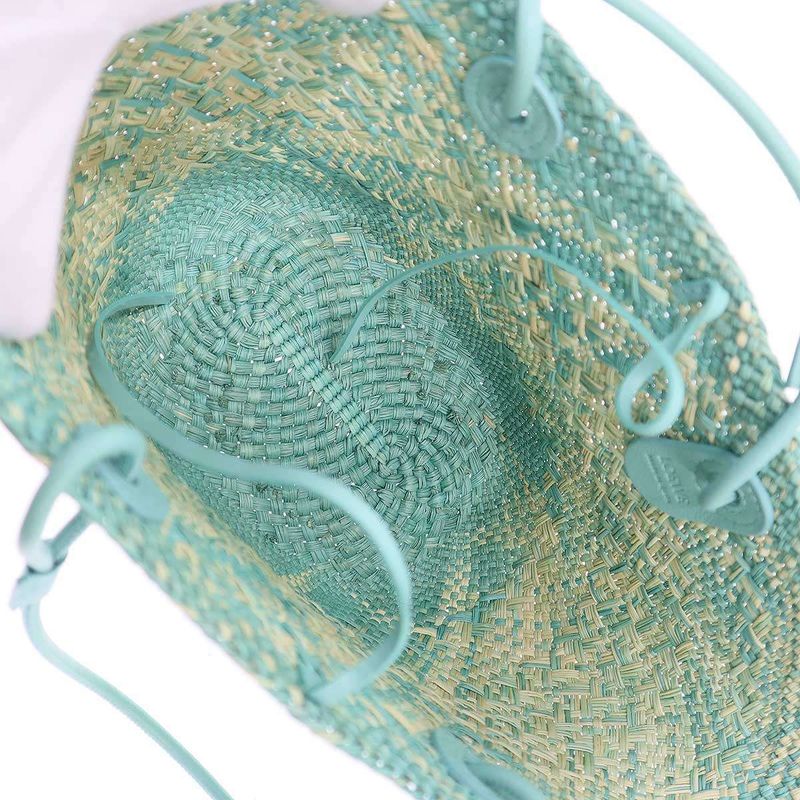 Loewe Anagram Basket Bag Small Blue