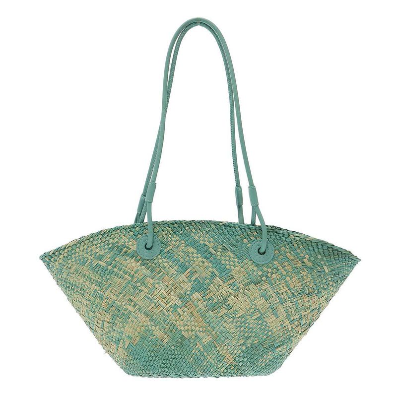 Loewe Anagram Basket Bag Small Blue