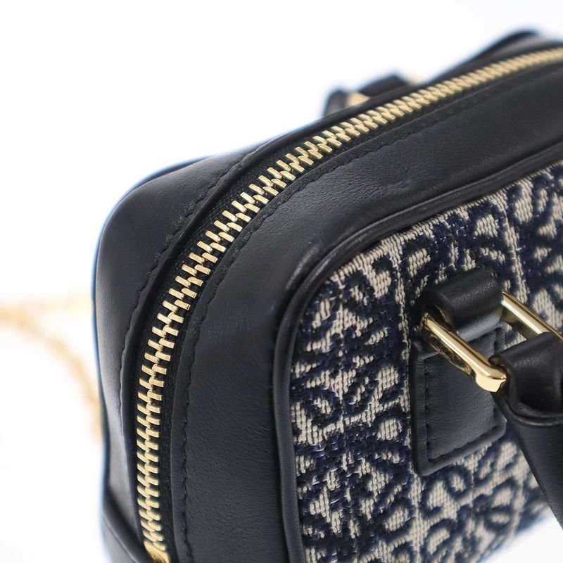 Loewe Amazona Nano Bag Amazona Nano Chain Shoulder Bag A039u96x02 Navy