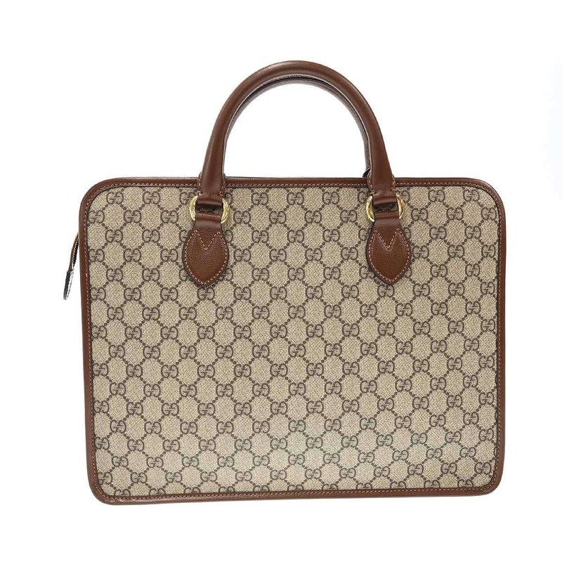 Gucci GG Supreme Briefcase Bag 674143 Brown