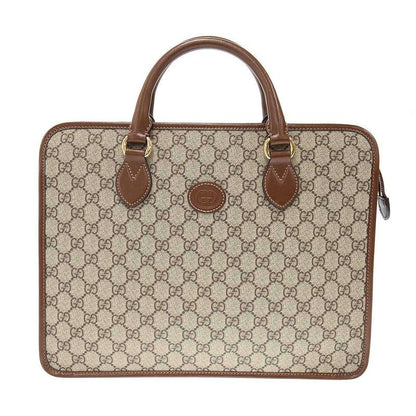 Gucci GG Supreme Briefcase Bag 674143 Brown