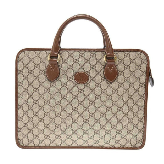 Gucci GG Supreme Briefcase Bag 674143 Brown