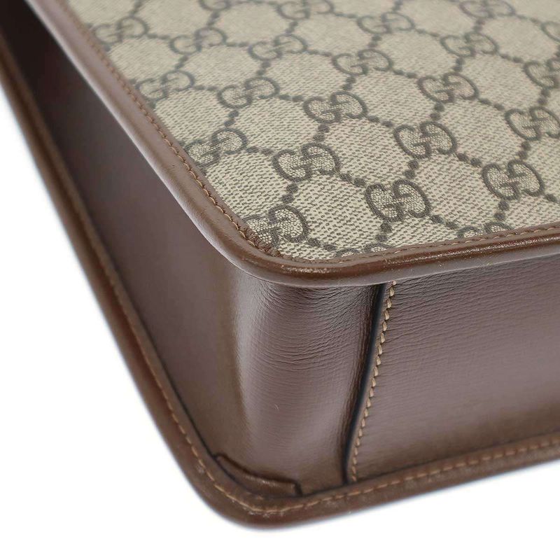 Gucci GG Supreme Briefcase Bag 674143 Brown