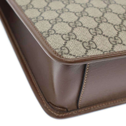 Gucci GG Supreme Briefcase Bag 674143 Brown