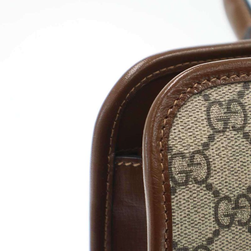 Gucci GG Supreme Briefcase Bag 674143 Brown