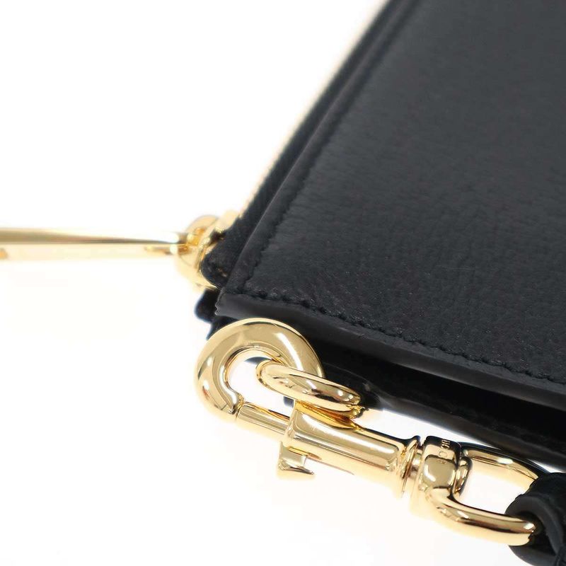 Gucci Horsebit Leather Clutch Bag 700524 Black