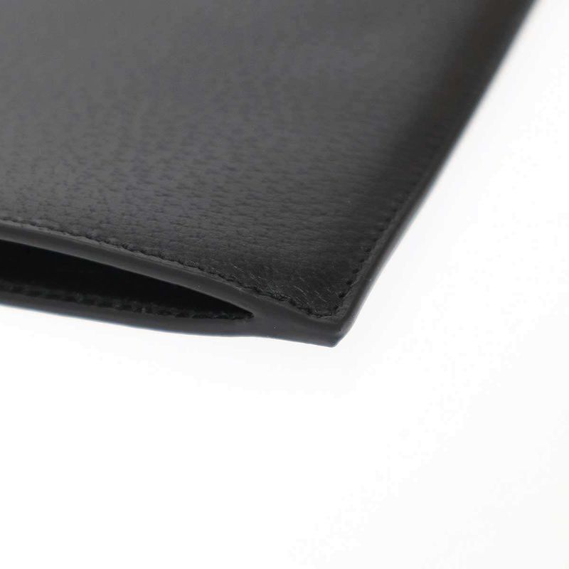 Gucci Horsebit Leather Clutch Bag 700524 Black
