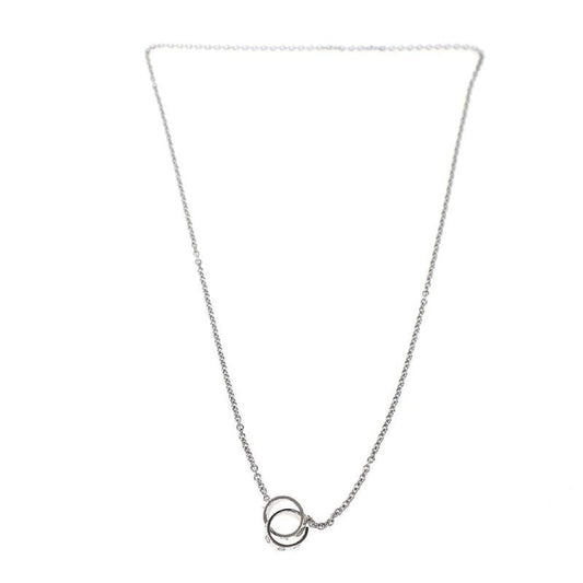 Cartier 18k White Gold Baby Love Necklace Baby Love White Gold Necklace Silver