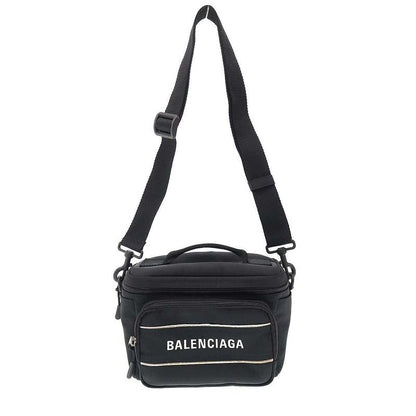 Balenciaga Logo Camera Shoulder Bag 638130 Black