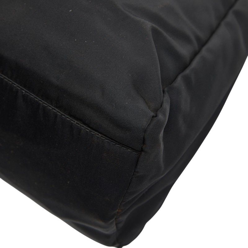 Prada Triangle Logo Plate Black Nylon Women's Prada