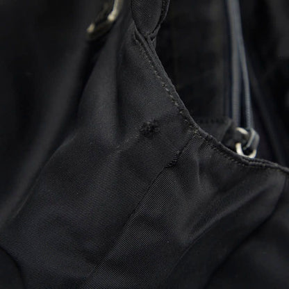 Prada Triangle Logo Plate Black Nylon Women's Prada