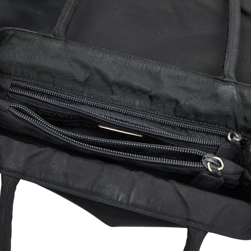 Prada Triangle Logo Plate Black Nylon Women's Prada