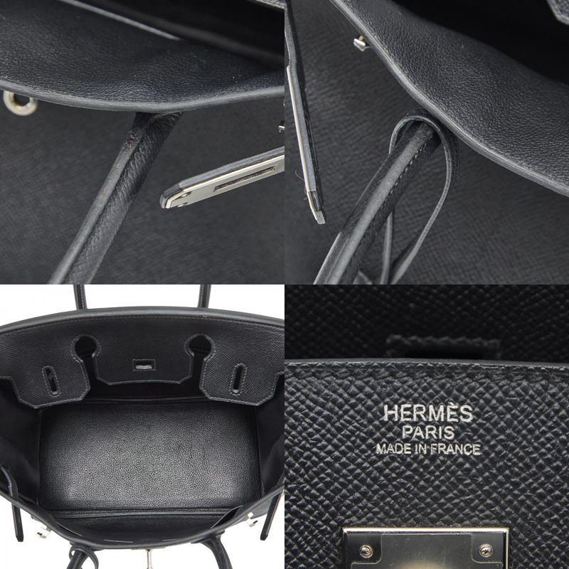 Hermes Birkin 30 Black Vaux Epson Women's Hermes