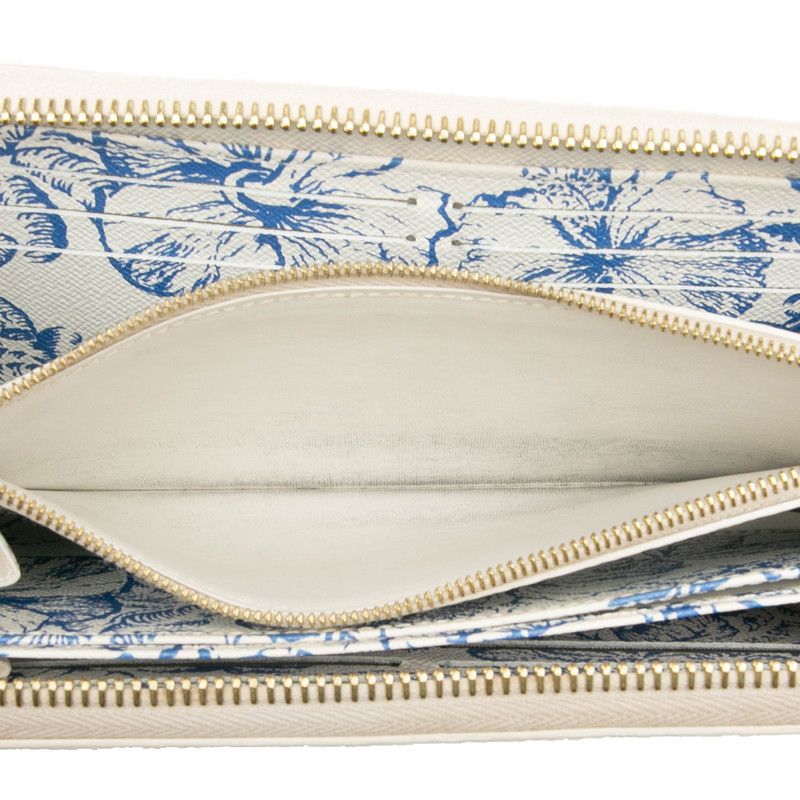 Louis Vuitton Monogram Tile Zippy Wallet Visor Pool M83624 Lagoon Blue White