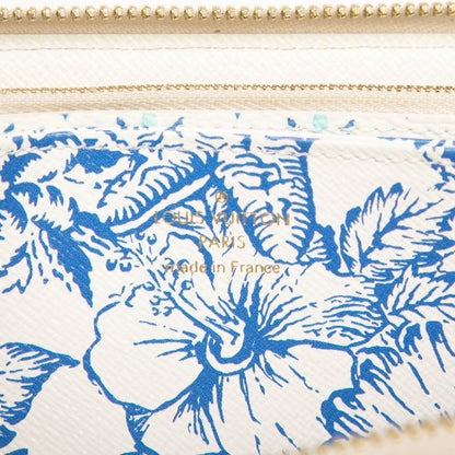 Louis Vuitton Monogram Tile Zippy Wallet Visor Pool M83624 Lagoon Blue White
