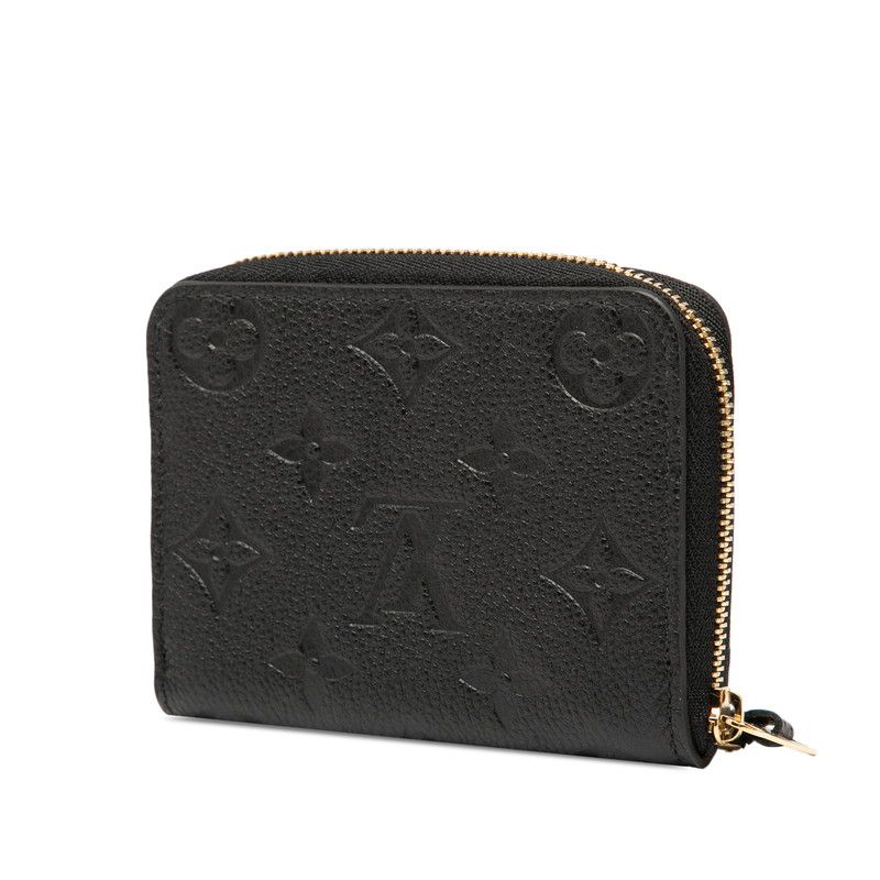 Louis Vuitton Monogram Empreinte Zippy Coin Purse M60574 Noir Black Leather