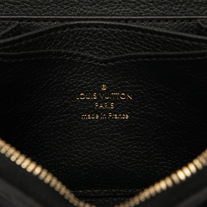 Louis Vuitton Monogram Empreinte Zippy Coin Purse M60574 Noir Black Leather