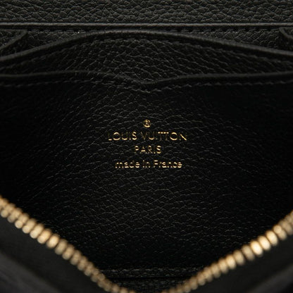 Louis Vuitton Monogram Empreinte Zippy Coin Purse M60574 Noir Black Leather
