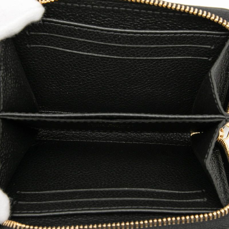 Louis Vuitton Monogram Empreinte Zippy Coin Purse M60574 Noir Black Leather