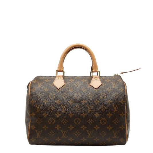 Louis Vuitton Monogram Speedy 30 M41526 Brown PVC Leather Women's Louis Vuitton
