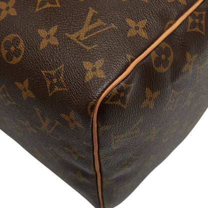 Louis Vuitton Monogram Speedy 30 M41526 Brown PVC Leather Women's Louis Vuitton