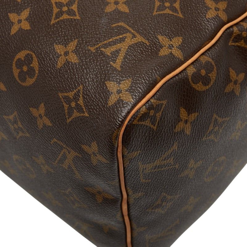 Louis Vuitton Monogram Speedy 30 M41526 Brown PVC Leather Women's Louis Vuitton