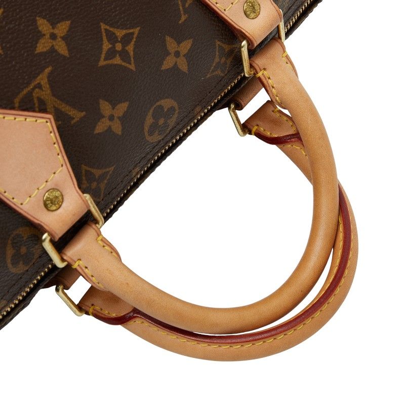 Louis Vuitton Monogram Speedy 30 M41526 Brown PVC Leather Women's Louis Vuitton