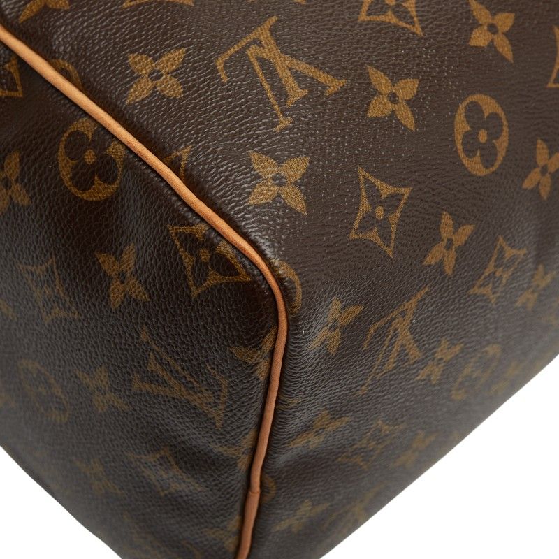 Louis Vuitton Monogram Speedy 30 M41526 Brown PVC Leather Women's Louis Vuitton