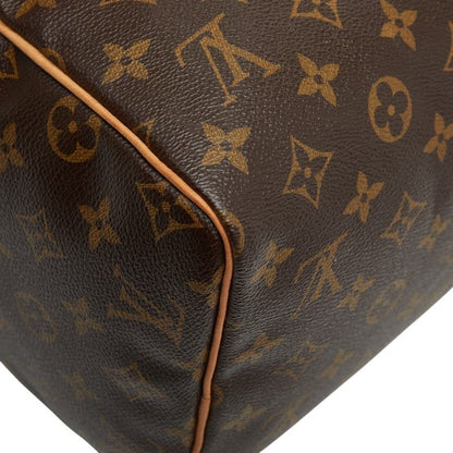 Louis Vuitton Monogram Speedy 30 M41526 Brown PVC Leather Women's Louis Vuitton