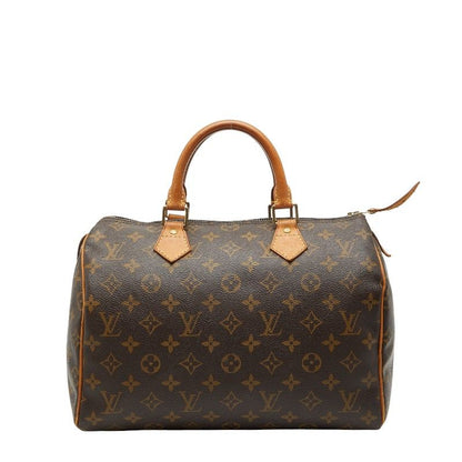 Louis Vuitton Monogram Speedy 30 M41526 Brown PVC Leather Women's Louis Vuitton