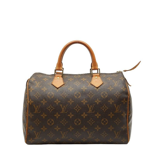 Louis Vuitton Monogram Speedy 30 M41526 Brown PVC Leather Women's Louis Vuitton