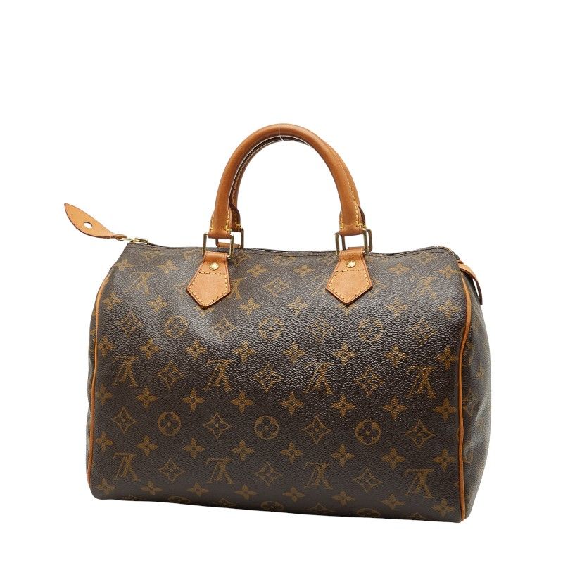 Louis Vuitton Monogram Speedy 30 M41526 Brown PVC Leather Women's Louis Vuitton