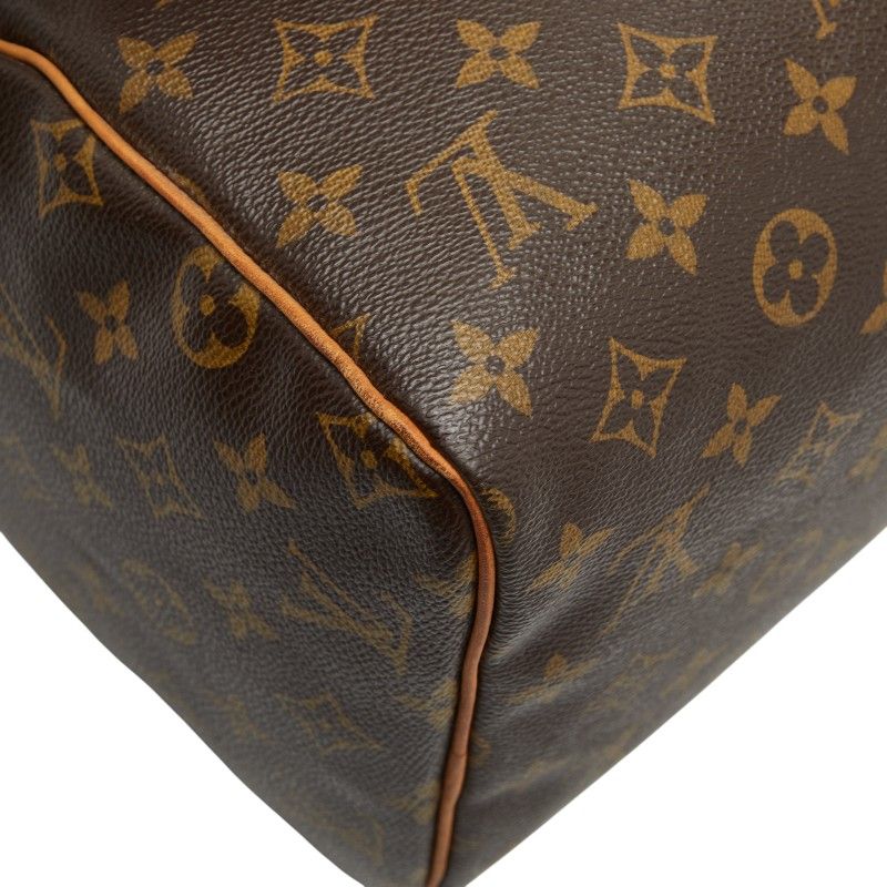 Louis Vuitton Monogram Speedy 30 M41526 Brown PVC Leather Women's Louis Vuitton