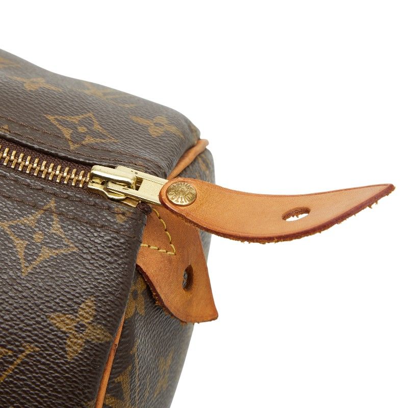 Louis Vuitton Monogram Speedy 30 M41526 Brown PVC Leather Women's Louis Vuitton