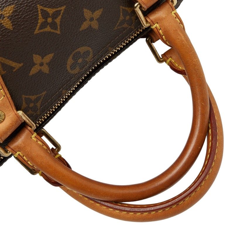 Louis Vuitton Monogram Speedy 30 M41526 Brown PVC Leather Women's Louis Vuitton